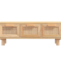 Couchtisch Braun 80x40x30 cm Holzwerkstoff & Massivholz Kiefer