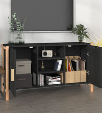 Sideboard Schwarz 107x38x60 cm Holzwerkstoff