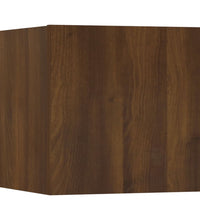 6-tlg. TV-Schrank-Set Braun Eichen-Optik Holzwerkstoff