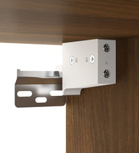 6-tlg. TV-Schrank-Set Braun Eichen-Optik Holzwerkstoff