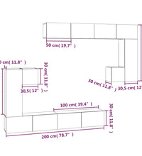 TV-Wandschrank Hochglanz-Weiß Holzwerkstoff