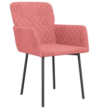 Esszimmerstühle 2 Stk. Rosa Samt