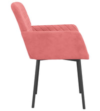 Esszimmerstühle 2 Stk. Rosa Samt