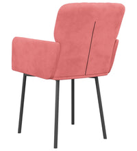 Esszimmerstühle 2 Stk. Rosa Samt