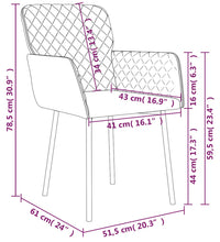 Esszimmerstühle 2 Stk. Rosa Samt