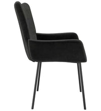Esszimmerstühle 2 Stk. Schwarz Samt