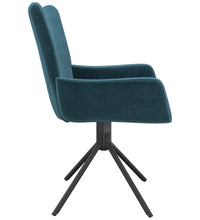 Esszimmerstühle 2 Stk. Drehbar Blau Samt