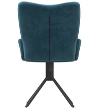 Esszimmerstühle 2 Stk. Drehbar Blau Samt