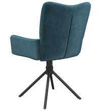 Esszimmerstühle 2 Stk. Drehbar Blau Samt