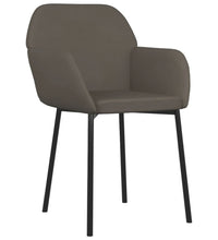 Esszimmerstühle 2 Stk. Dunkelgrau Samt