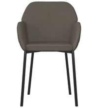 Esszimmerstühle 2 Stk. Dunkelgrau Samt