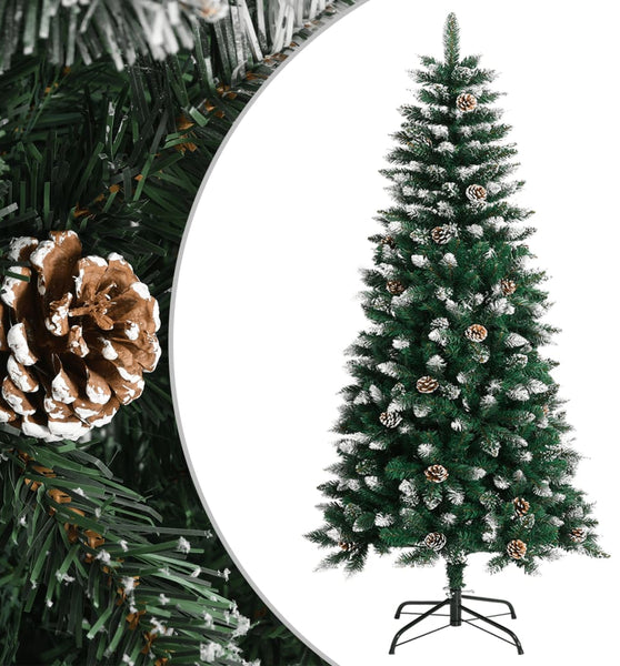 Künstlicher Weihnachtsbaum mit Ständer Grün 120 cm PVC