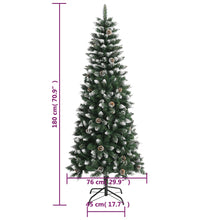 Künstlicher Weihnachtsbaum mit Ständer Grün 180 cm PVC