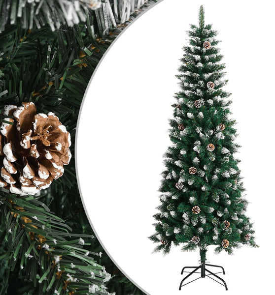 Künstlicher Weihnachtsbaum mit Ständer Grün 210 cm PVC