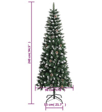 Künstlicher Weihnachtsbaum mit Ständer Grün 240 cm PVC