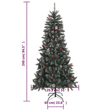 Künstlicher Weihnachtsbaum mit Ständer Grün 240 cm PVC