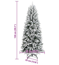 Künstlicher Weihnachtsbaum Beschneit 150 cm PVC&PE