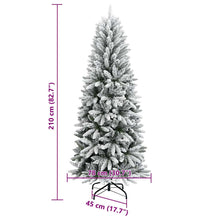 Künstlicher Weihnachtsbaum Beschneit 210 cm PVC&PE