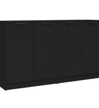 Sideboards 2 Stk. Schwarz 60x30x70 cm Holzwerkstoff