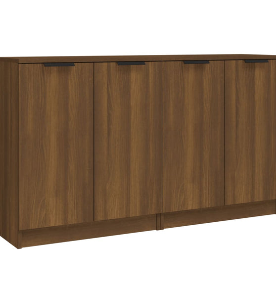 Sideboards 2 Stk. Braun Eichen-Optik 60x30x70 cm Holzwerkstoff