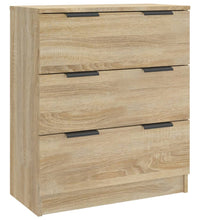 3-tlg. Sideboard Sonoma Eiche-Optik Holzwerkstoff