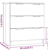 3-tlg. Sideboard-Set Hochglanz-Weiß Holzwerkstoff