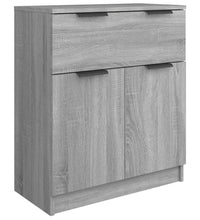 3-tlg. Sideboard Grau Sonoma Holzwerkstoff