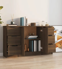 Sideboards 3 Stk. Braun Eichen-Optik Holzwerkstoff