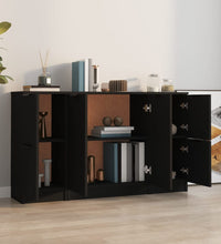 Sideboards 3 Stk. Schwarz Holzwerkstoff