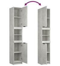 3-tlg. Badmöbel-Set Betongrau Holzwerkstoff