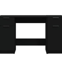 Schreibtisch mit Beistellschrank Schwarz Holzwerkstoff
