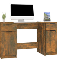 Schreibtisch mit Beistellschrank Räuchereiche Holzwerkstoff