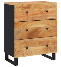 Sideboard 60x33x75 cm Massivholz Akazie