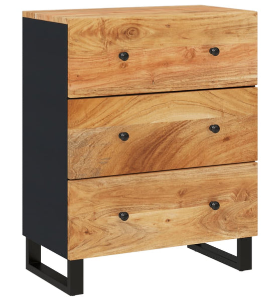 Sideboard 60x33x75 cm Massivholz Akazie