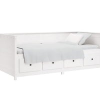 Tagesbett ohne Matratze Weiß 90x200 cm Massivholz Kiefer