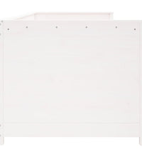 Tagesbett ohne Matratze Weiß 90x200 cm Massivholz Kiefer