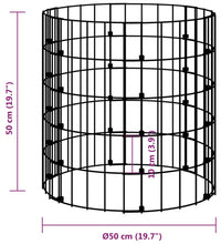 Gartenkomposter Ø50x50 cm Verzinkter Stahl
