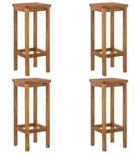 5-tlg. Gartenbar-Set Massivholz Akazie