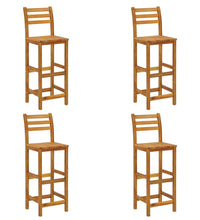 5-tlg. Gartenbar-Set Massivholz Akazie