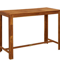 7-tlg. Gartenbar-Set Massivholz Akazie