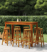 9-tlg. Gartenbar-Set Massivholz Akazie