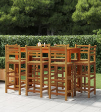 9-tlg. Gartenbar-Set Massivholz Akazie