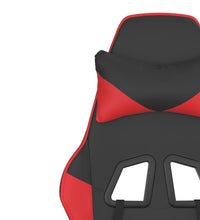 Gaming-Stuhl mit Massagefunktion Schwarz und Rot Kunstleder