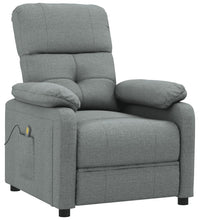 Massagesessel Dunkelgrau Stoff