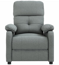 Massagesessel Dunkelgrau Stoff