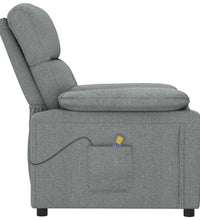 Massagesessel Dunkelgrau Stoff