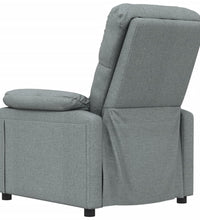 Massagesessel Dunkelgrau Stoff