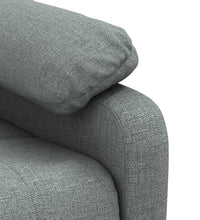 Massagesessel Dunkelgrau Stoff