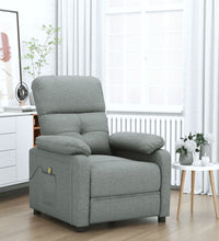 Massagesessel Dunkelgrau Stoff