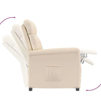 Relaxsessel Beige Mikrofasergewebe